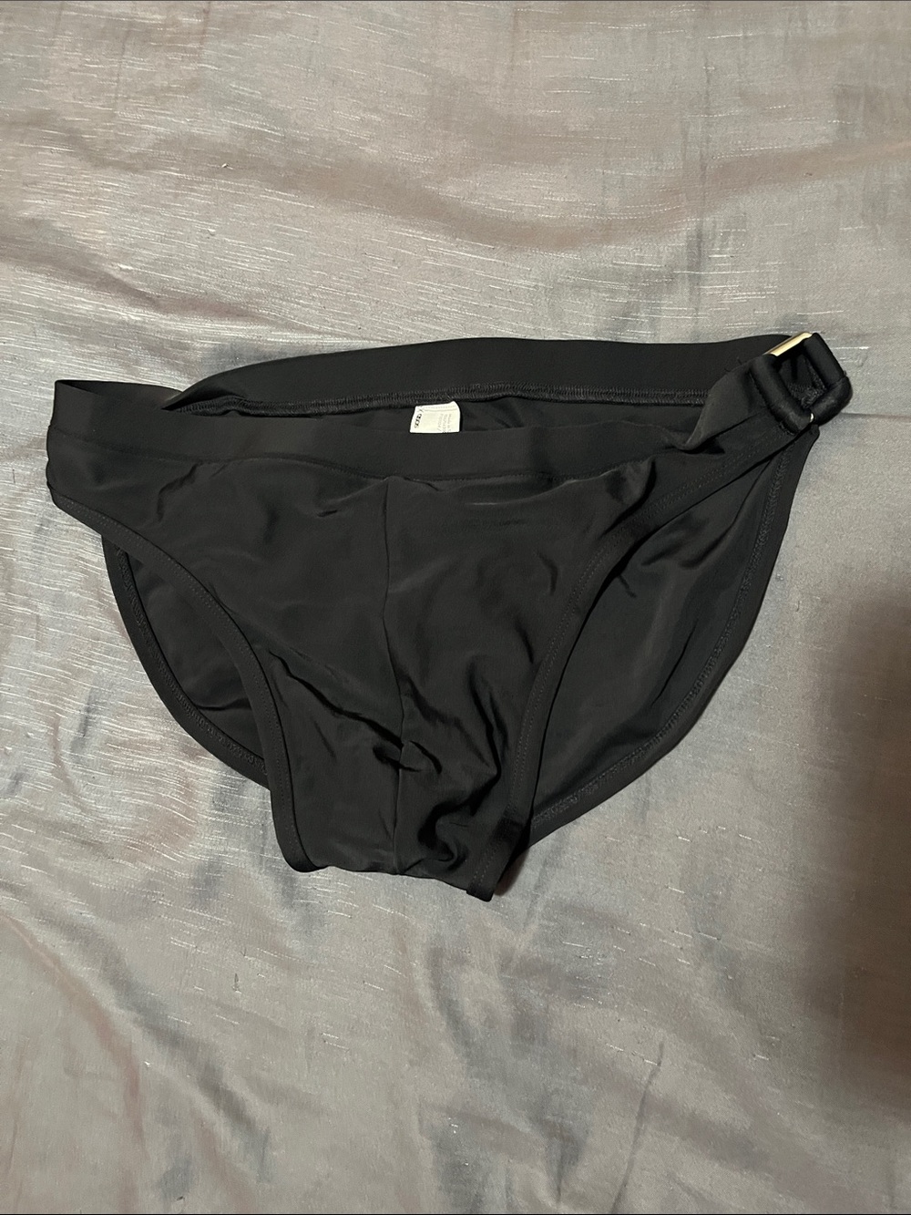 ASOS Black Men’s Swim Briefs with Side Buckle